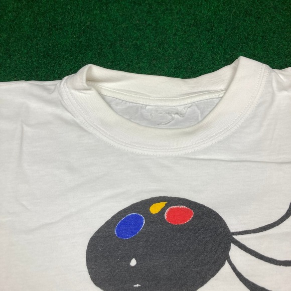 Vintage Joan Miro Shirt Mens L White 1997 Little Girl With Red Balloon Art 90s - Picture 7 of 13
